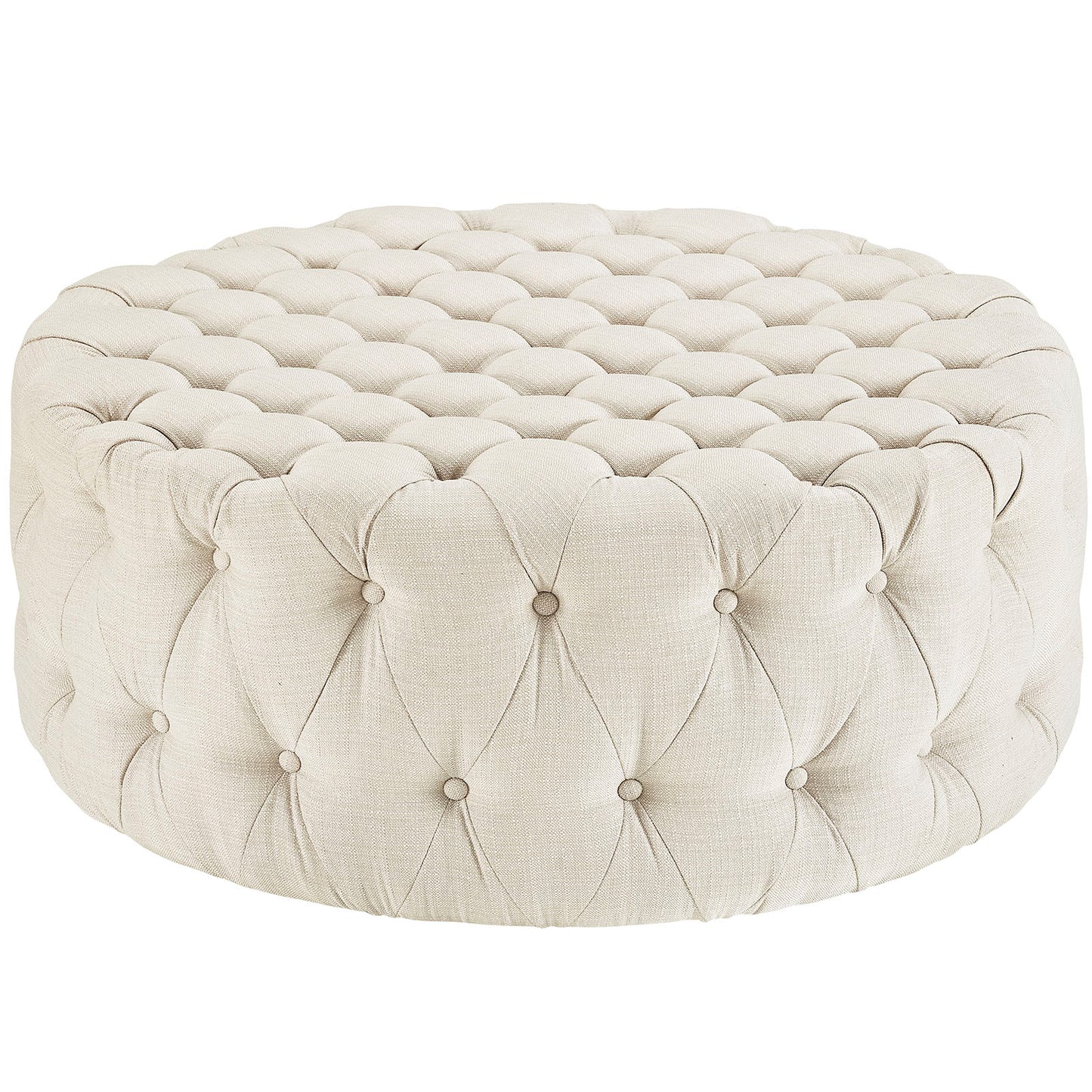 Amour Upholstered Fabric Ottoman by Modway