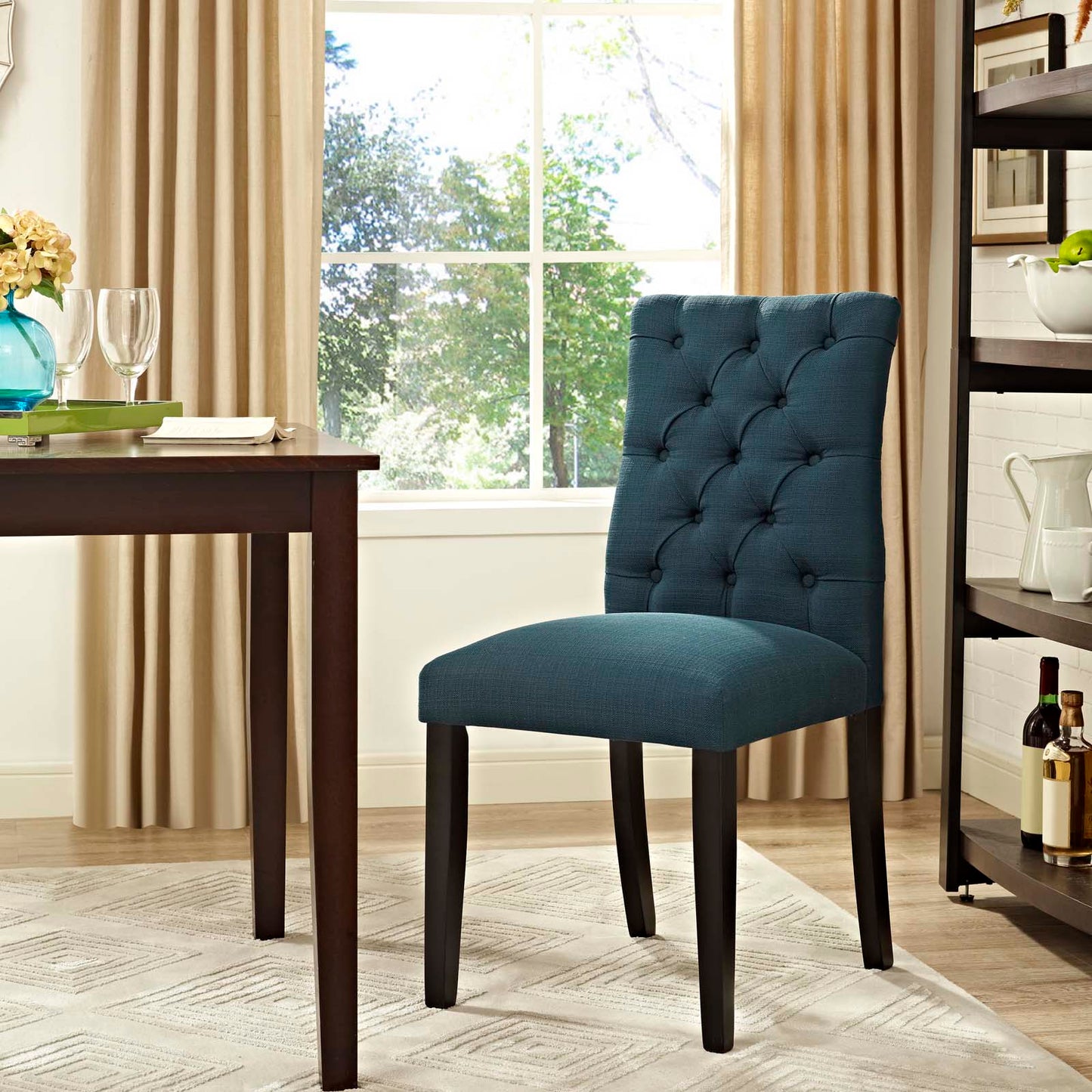 Duchess Button Tufted Fabric Dining Chair by Modway