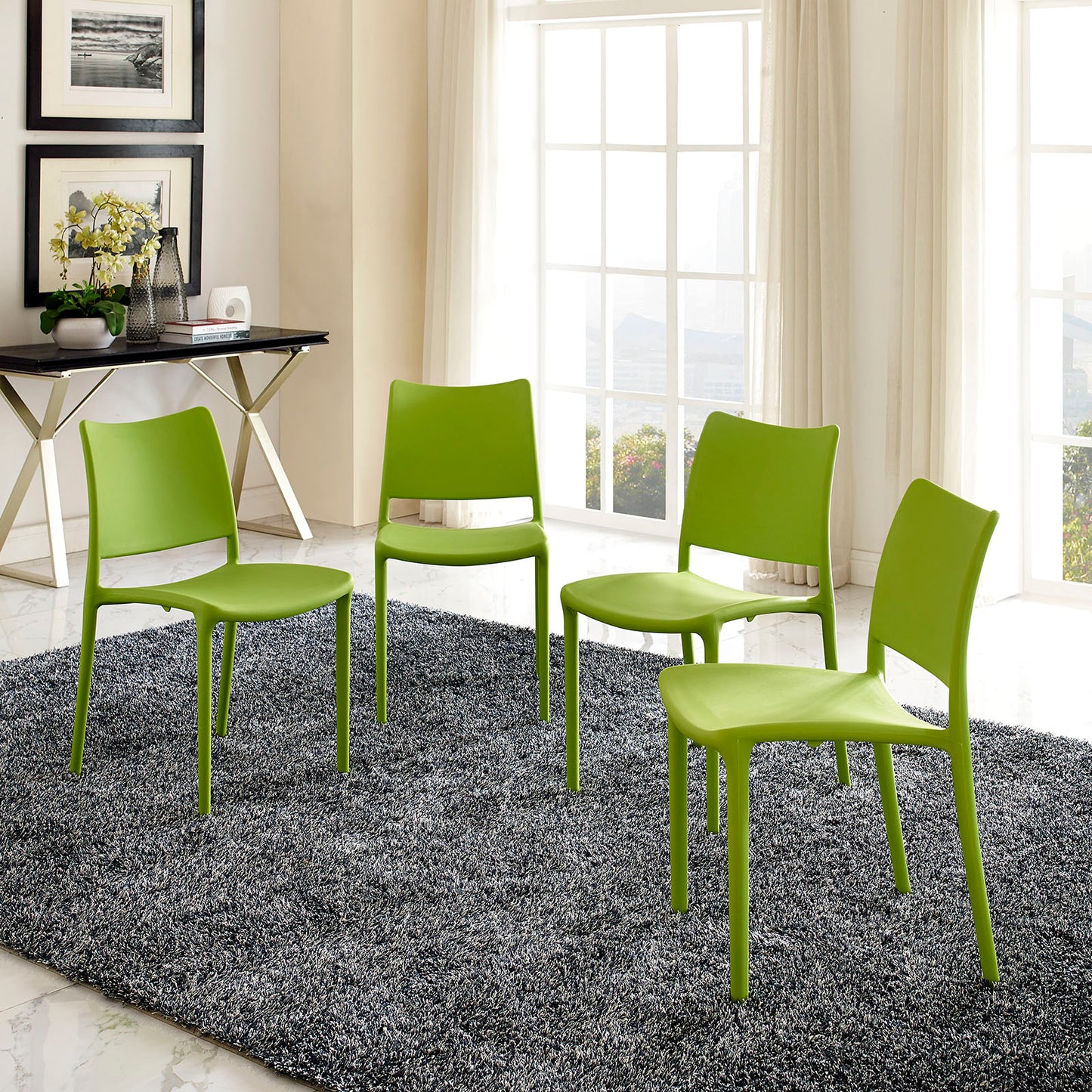 Hipster Dining Side Chair Set of 4 by Modway