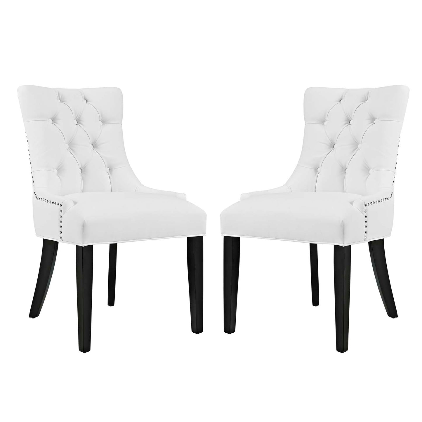 Regent Vinyl Dining Side Chair Set of 2 by Modway