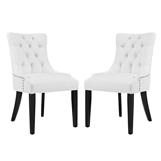 Regent Vinyl Dining Side Chair Set of 2 by Modway