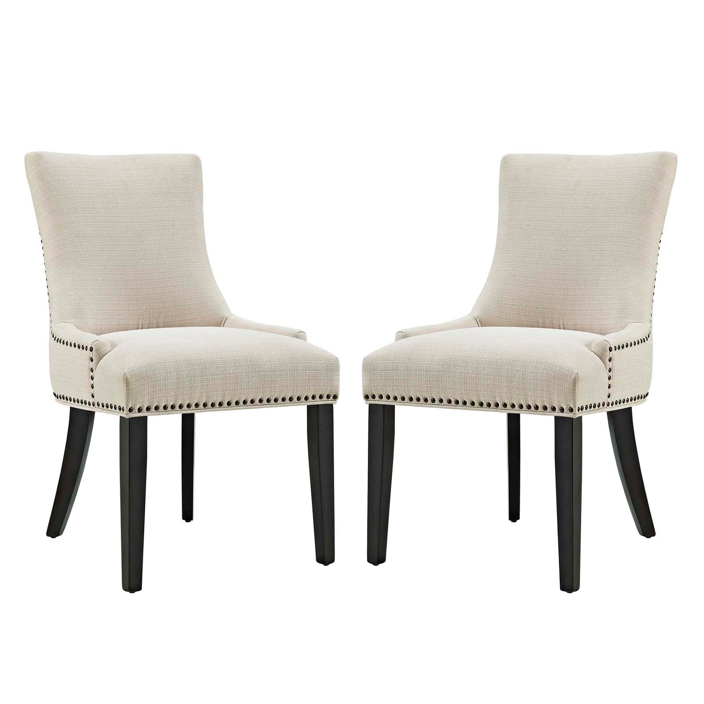 Marquis Fabric Dining Side Chair Set of 2 by Modway