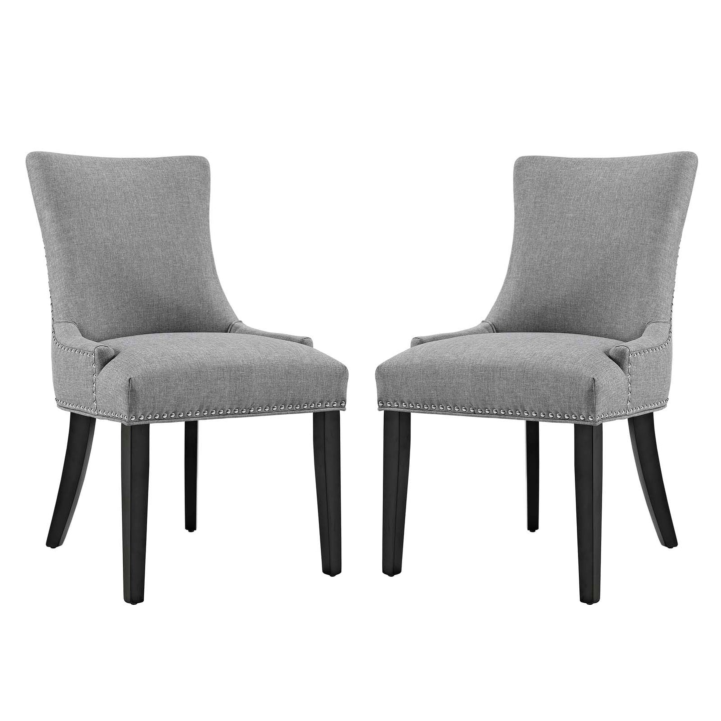 Marquis Fabric Dining Side Chair Set of 2 by Modway