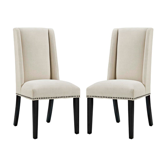 Baron Fabric Dining Chair Set of 2 by Modway