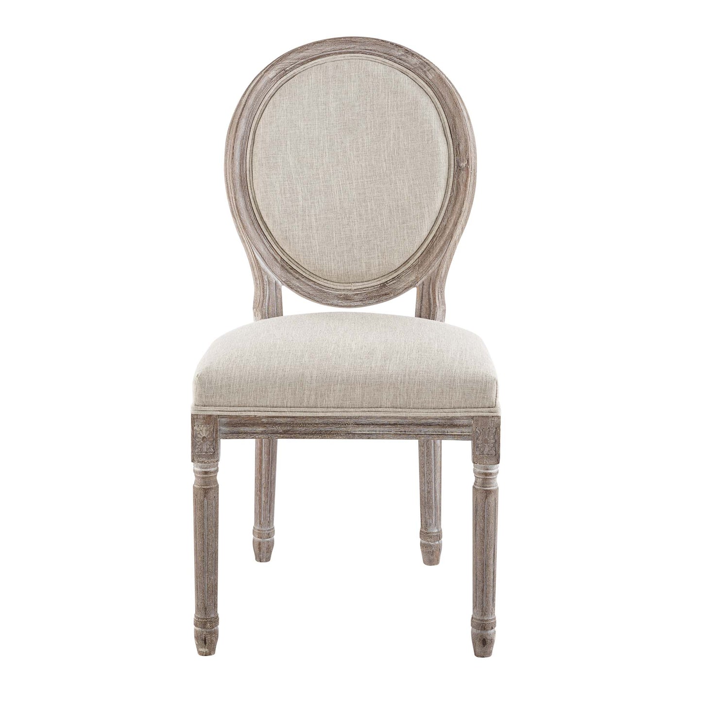 Emanate Vintage French Upholstered Fabric Dining Side Chair by Modway