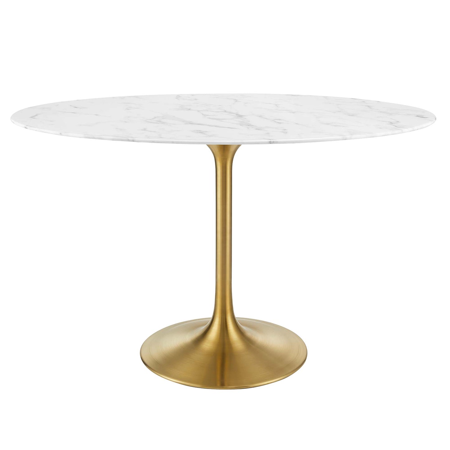 Lippa 48" Oval Artificial Marble Dining Table by Modway