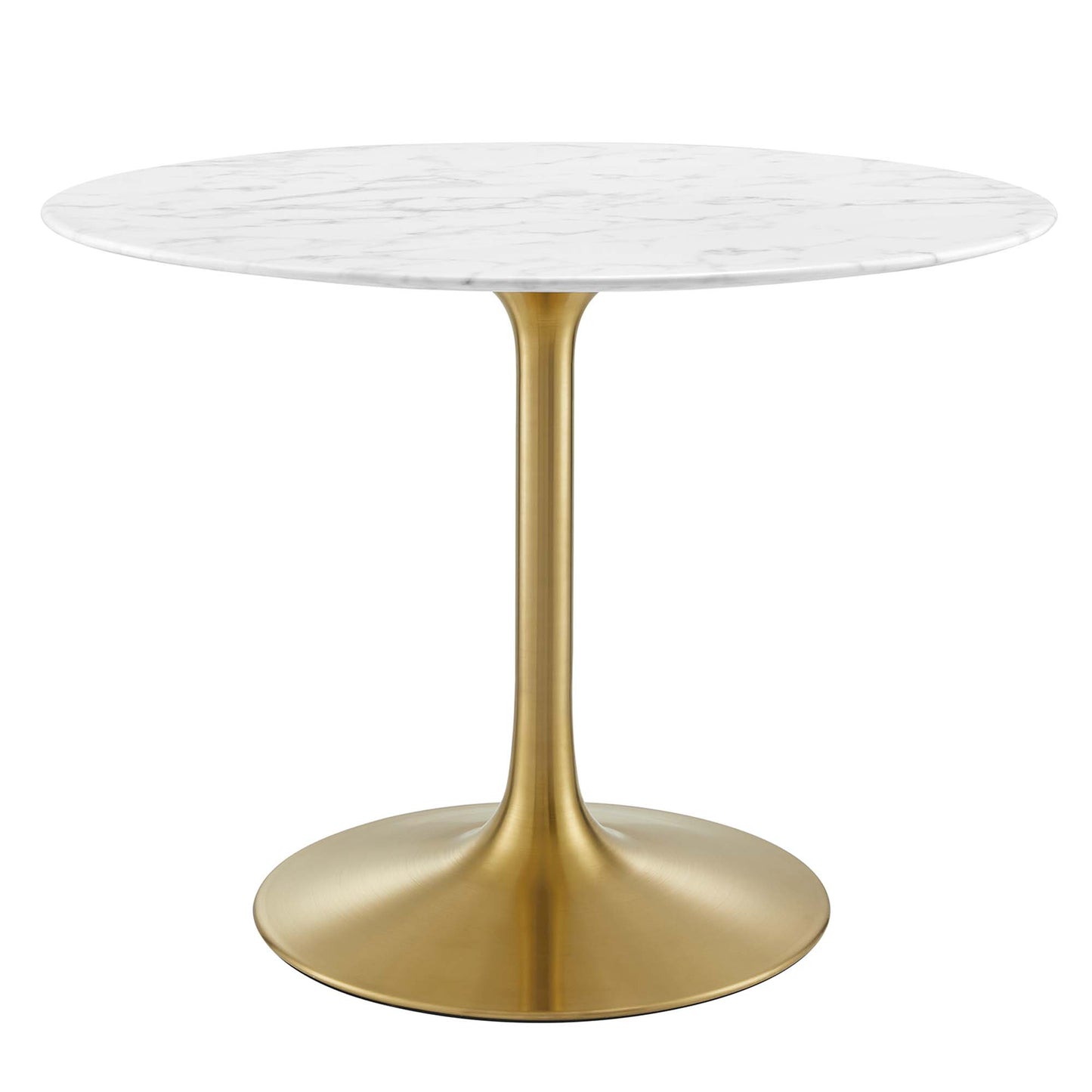 Lippa 40" Round Artificial Marble Dining Table by Modway