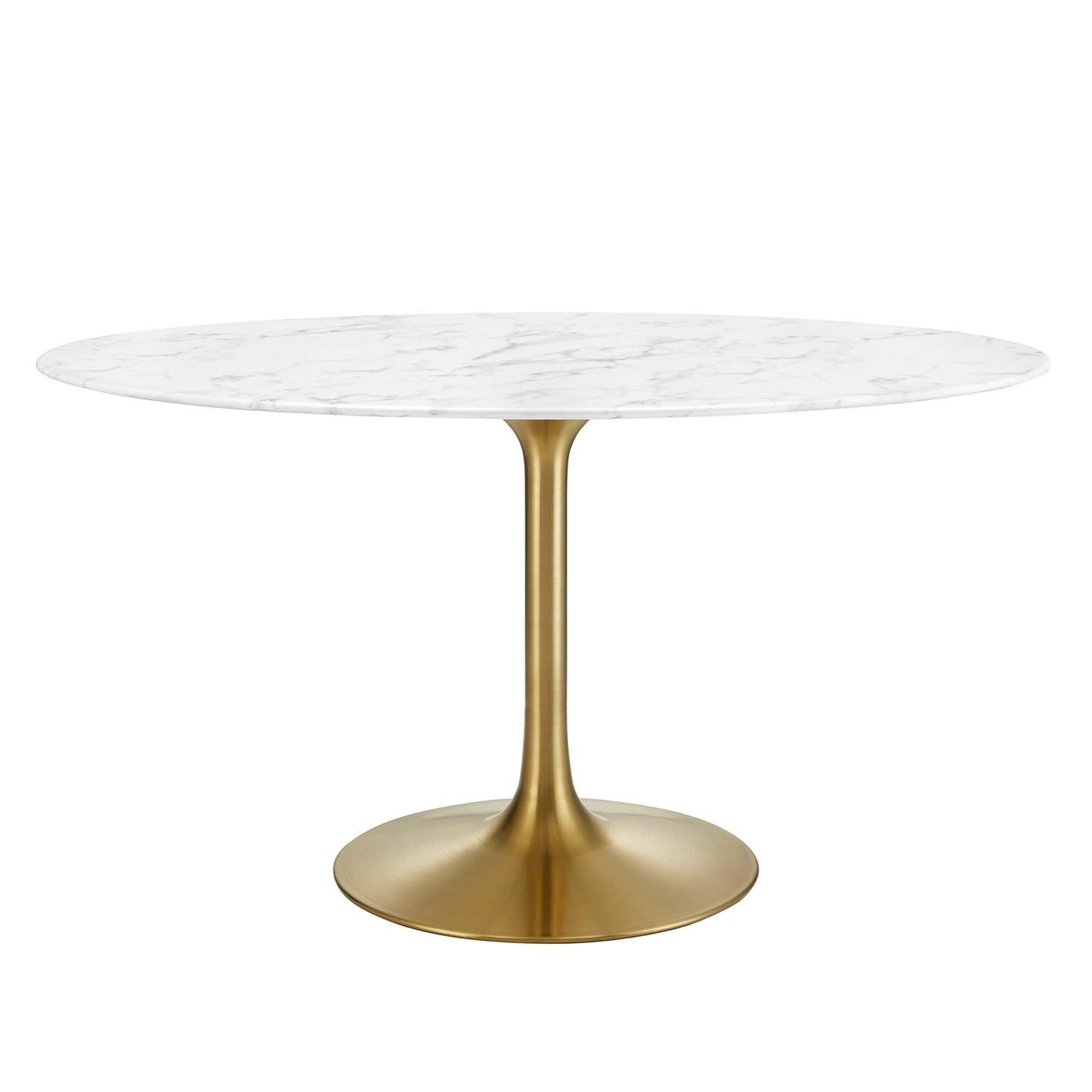 Lippa 54" Oval Artificial Marble Dining Table by Modway