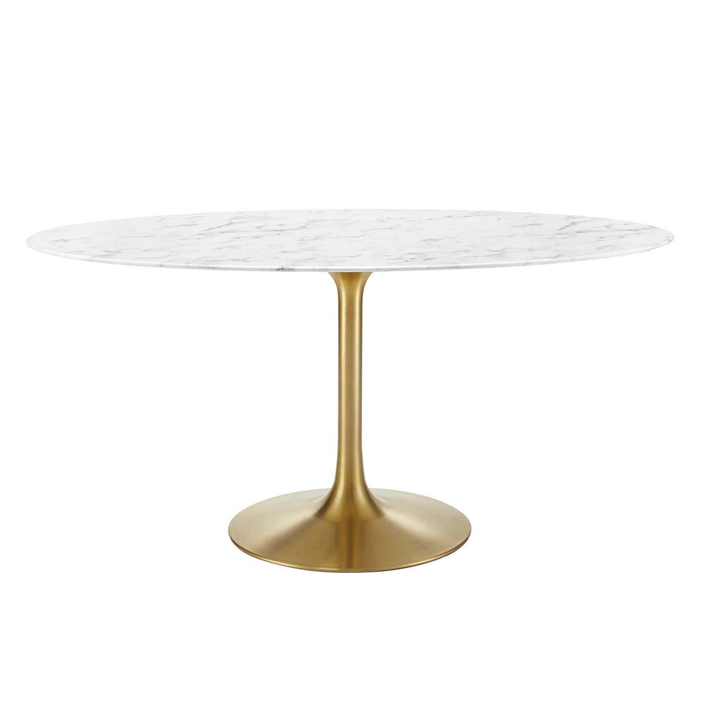 Lippa 60" Oval Artificial Marble Dining Table by Modway