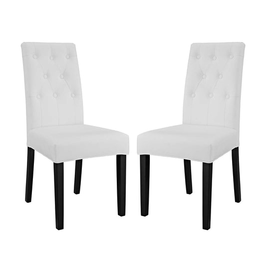 Confer Vinyl Dining Side Chair Set of 2 by Modway