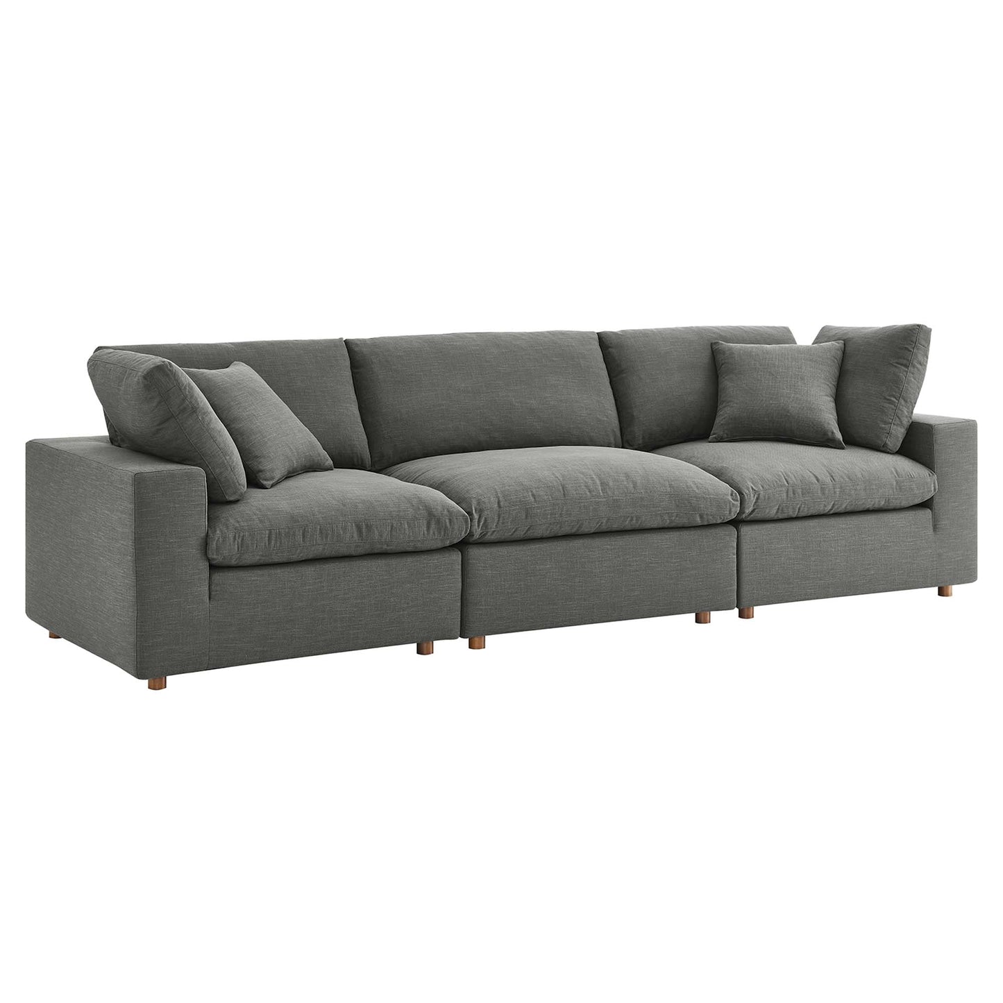 Commix 3 Piece Down Filled Overstuffed Sectional Sofa Set by Modway