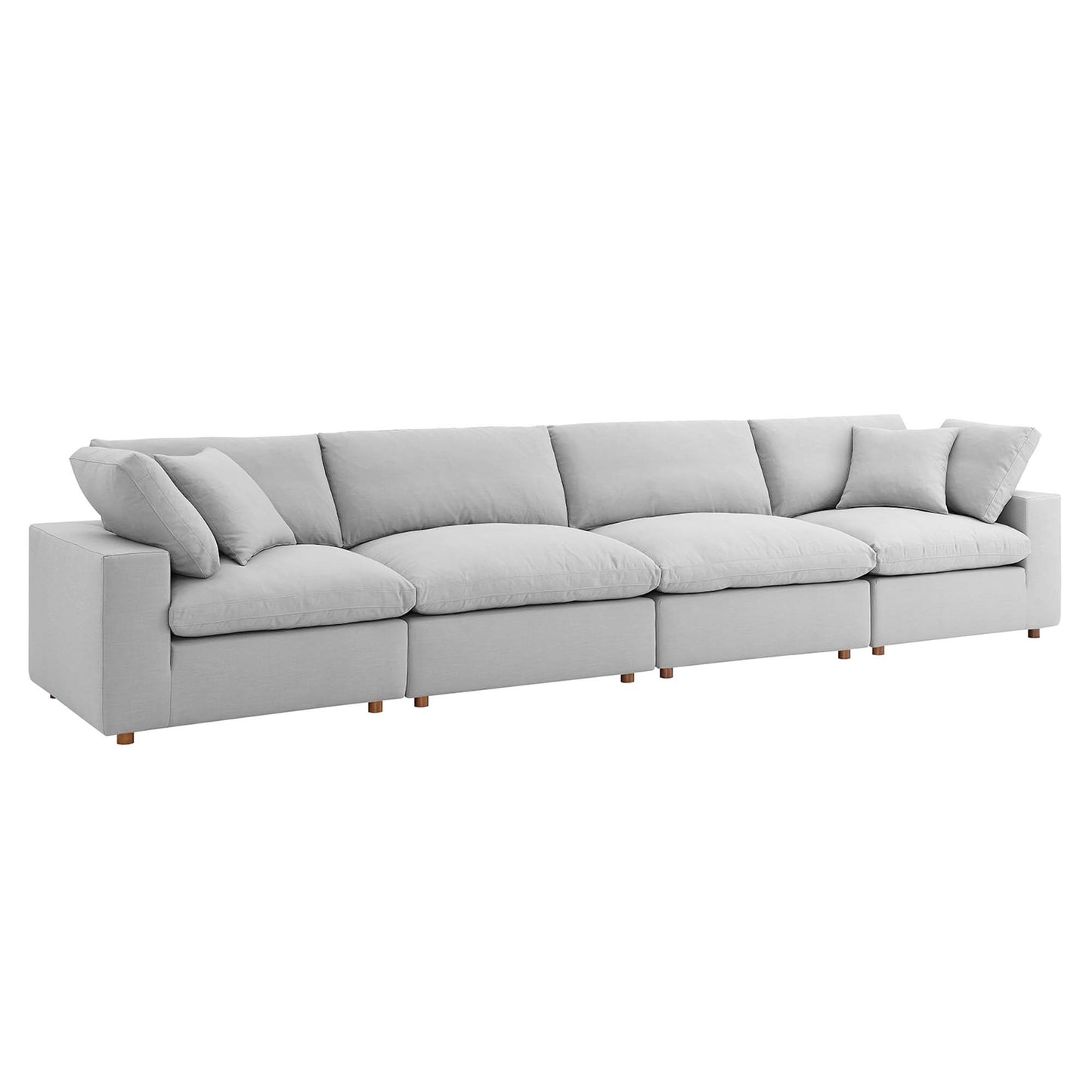 Commix 4 Piece Down Filled Overstuffed Sectional Sofa Set by Modway