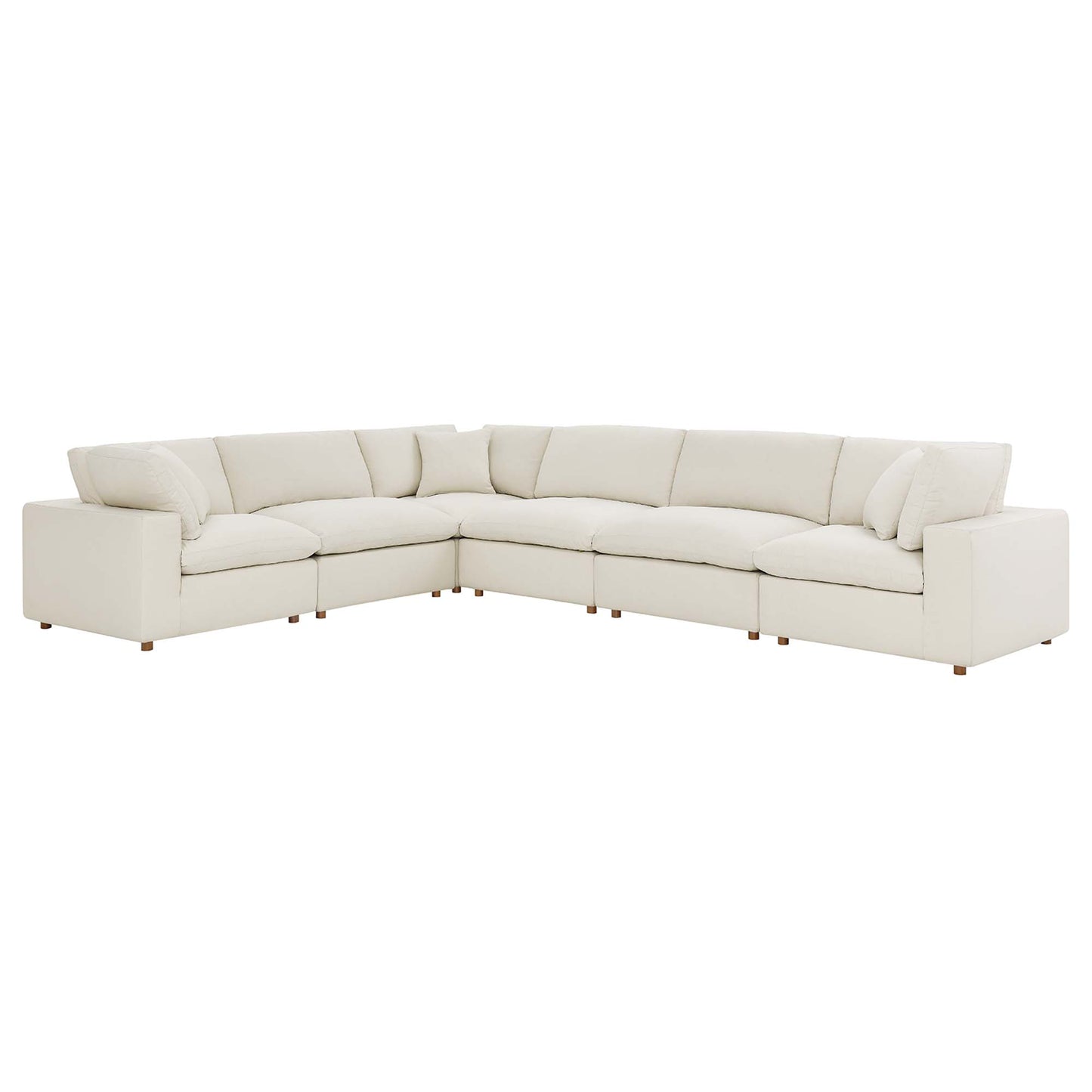 Commix 6 Piece Down Filled Overstuffed Sectional Sofa Set by Modway