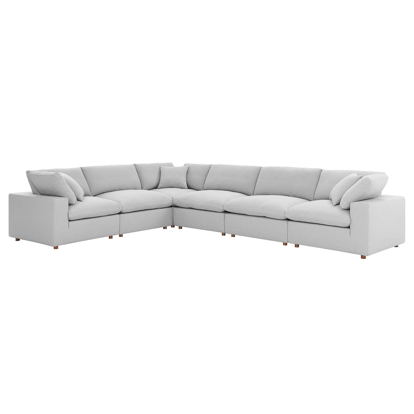 Commix 6 Piece Down Filled Overstuffed Sectional Sofa Set by Modway