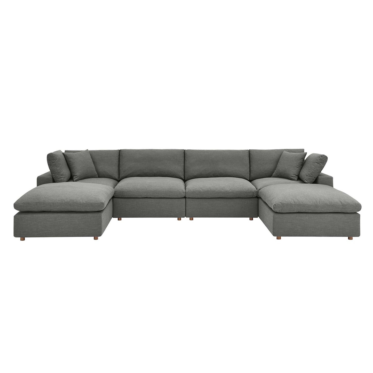 Commix 6-Piece Down Filled Overstuffed Sectional Sofa by Modway