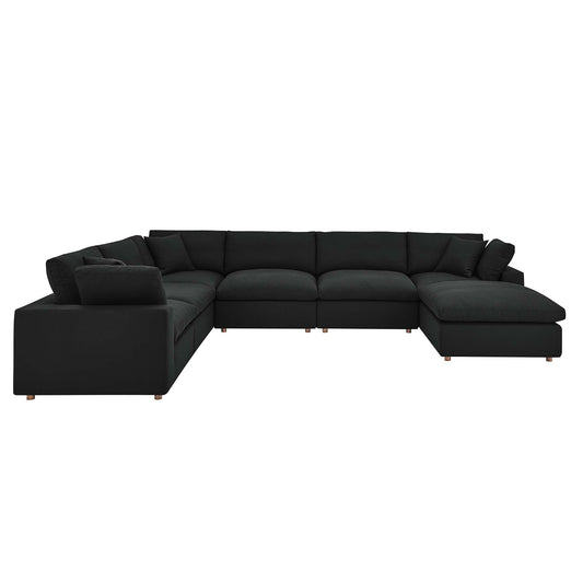 Commix 7-Piece Down Filled Overstuffed Sectional Sofa by Modway