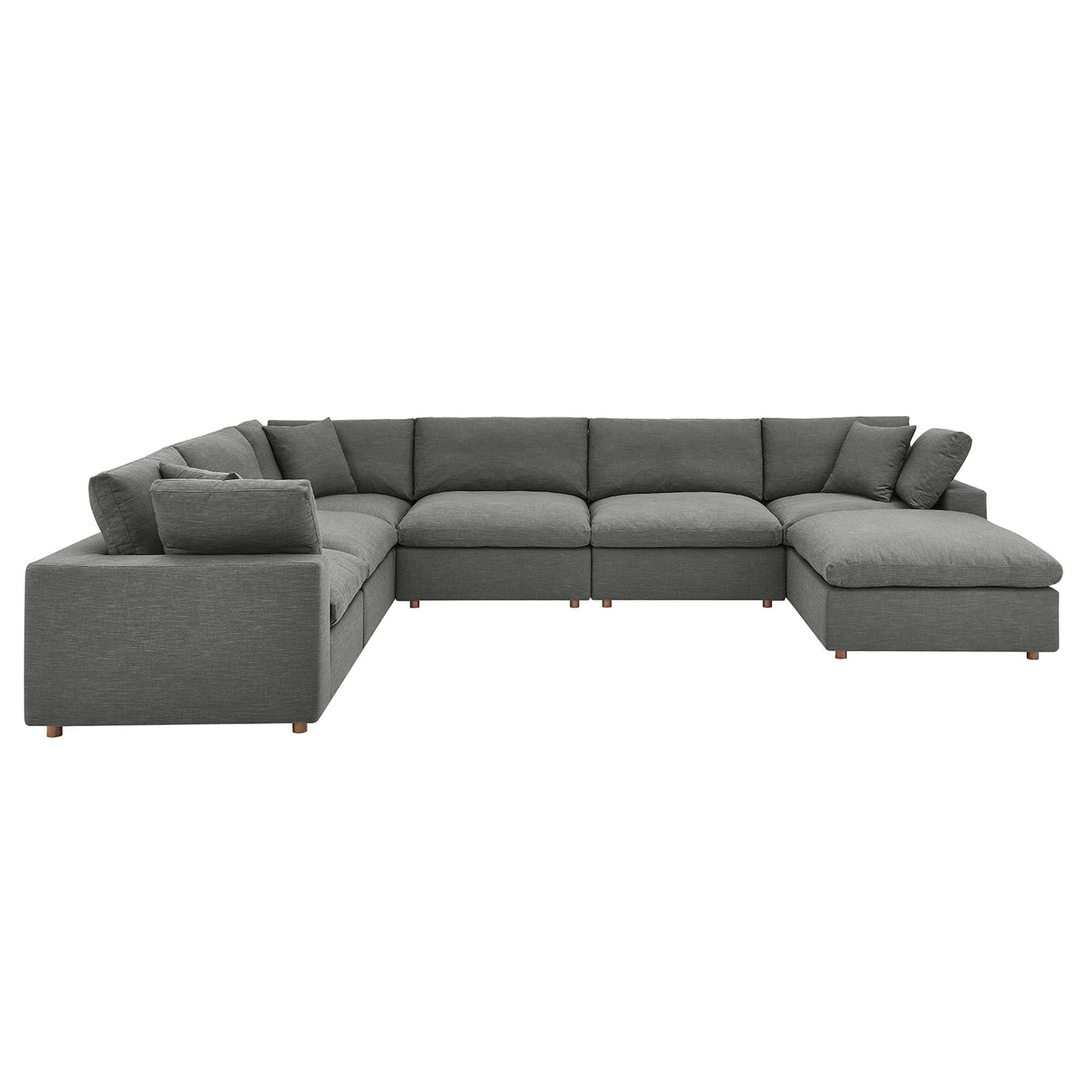 Commix 7-Piece Down Filled Overstuffed Sectional Sofa by Modway