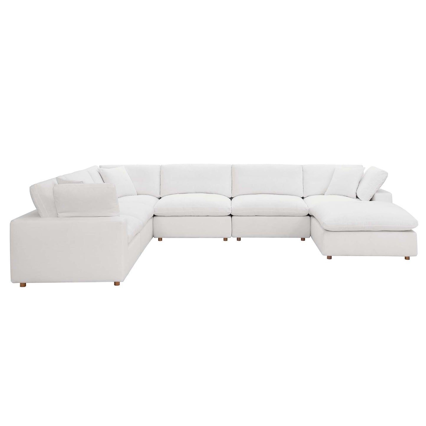 Commix 7-Piece Down Filled Overstuffed Sectional Sofa by Modway