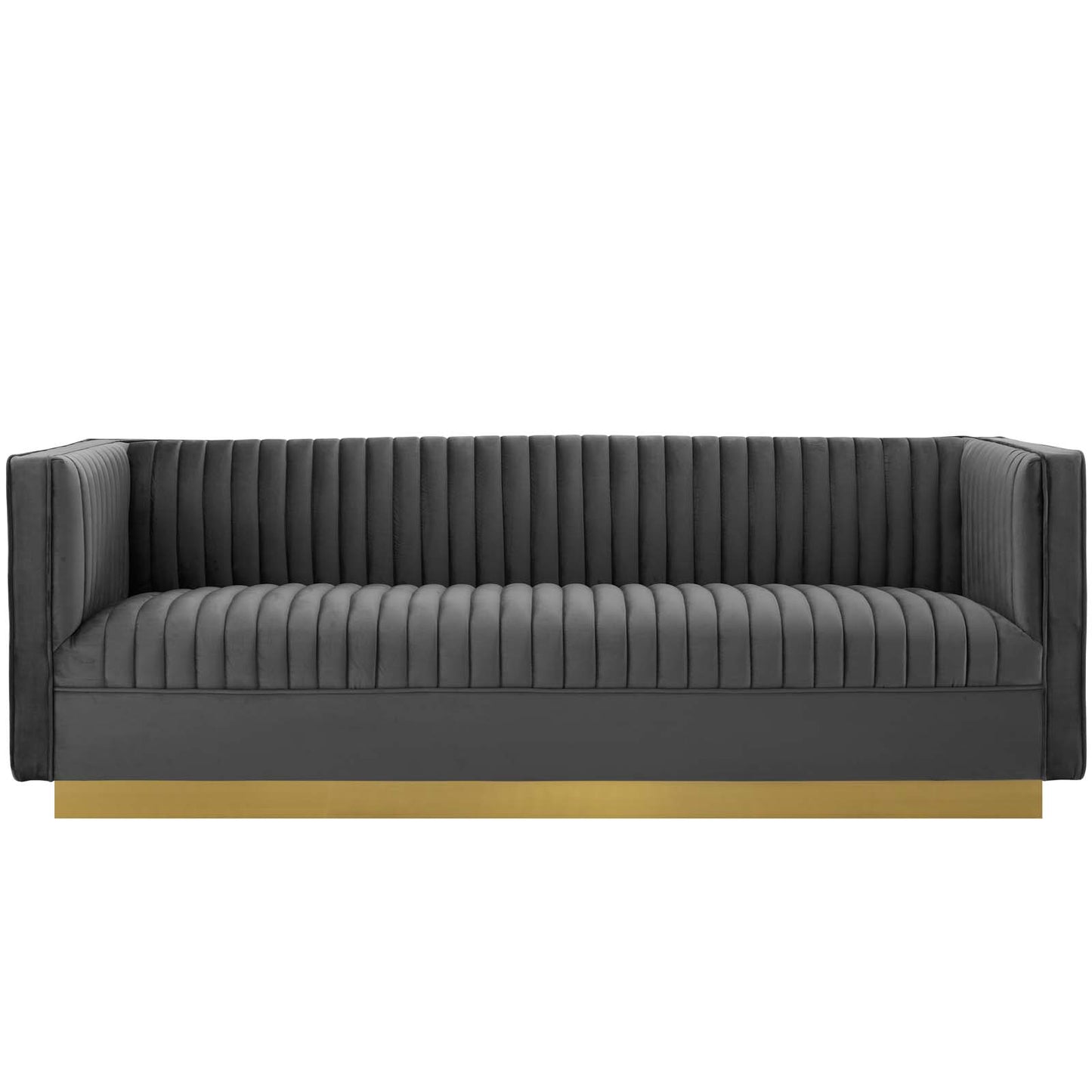 Sanguine Vertical Channel Tufted Performance Velvet Sofa by Modway