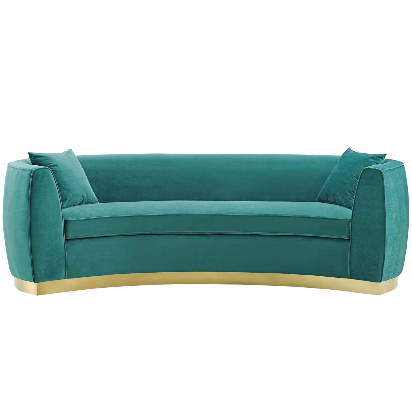 Resolute Curved Performance Velvet Sofa by Modway