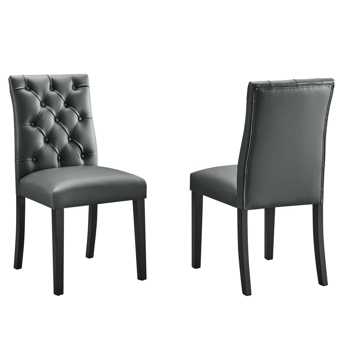 Duchess Vinyl Dining Chair Set of 2 by Modway