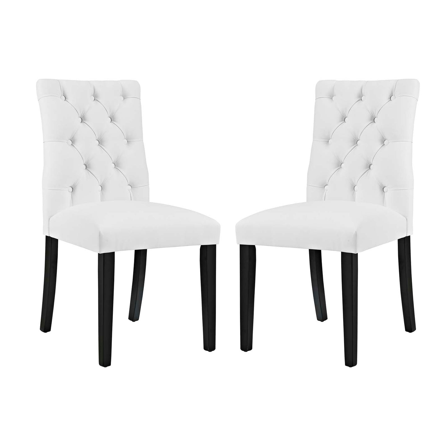 Duchess Vinyl Dining Chair Set of 2 by Modway