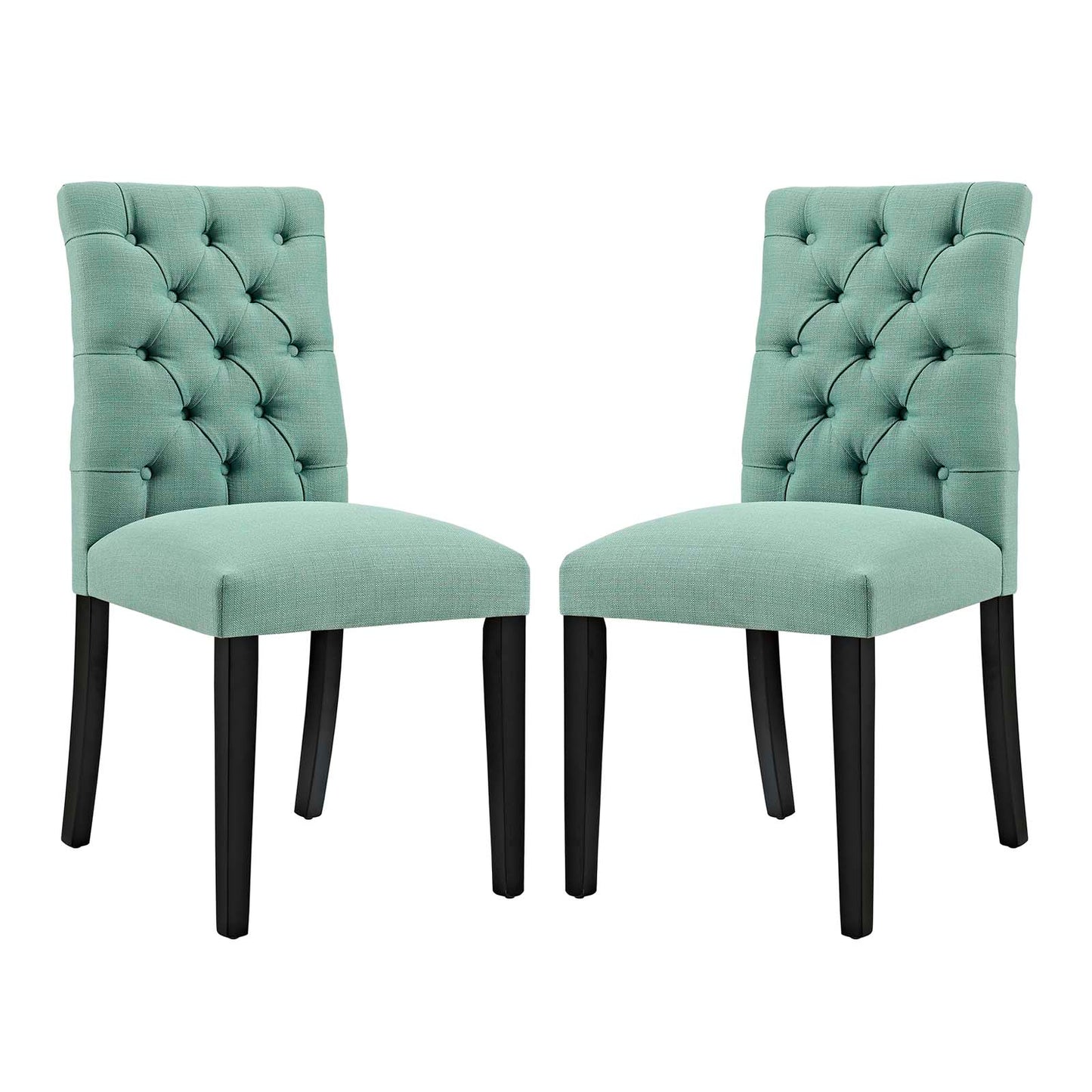 Duchess Fabric Dining Chair Set of 2 by Modway