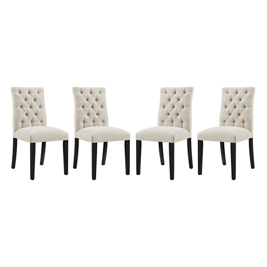 Duchess Fabric Dining Chair Set of 4 by Modway