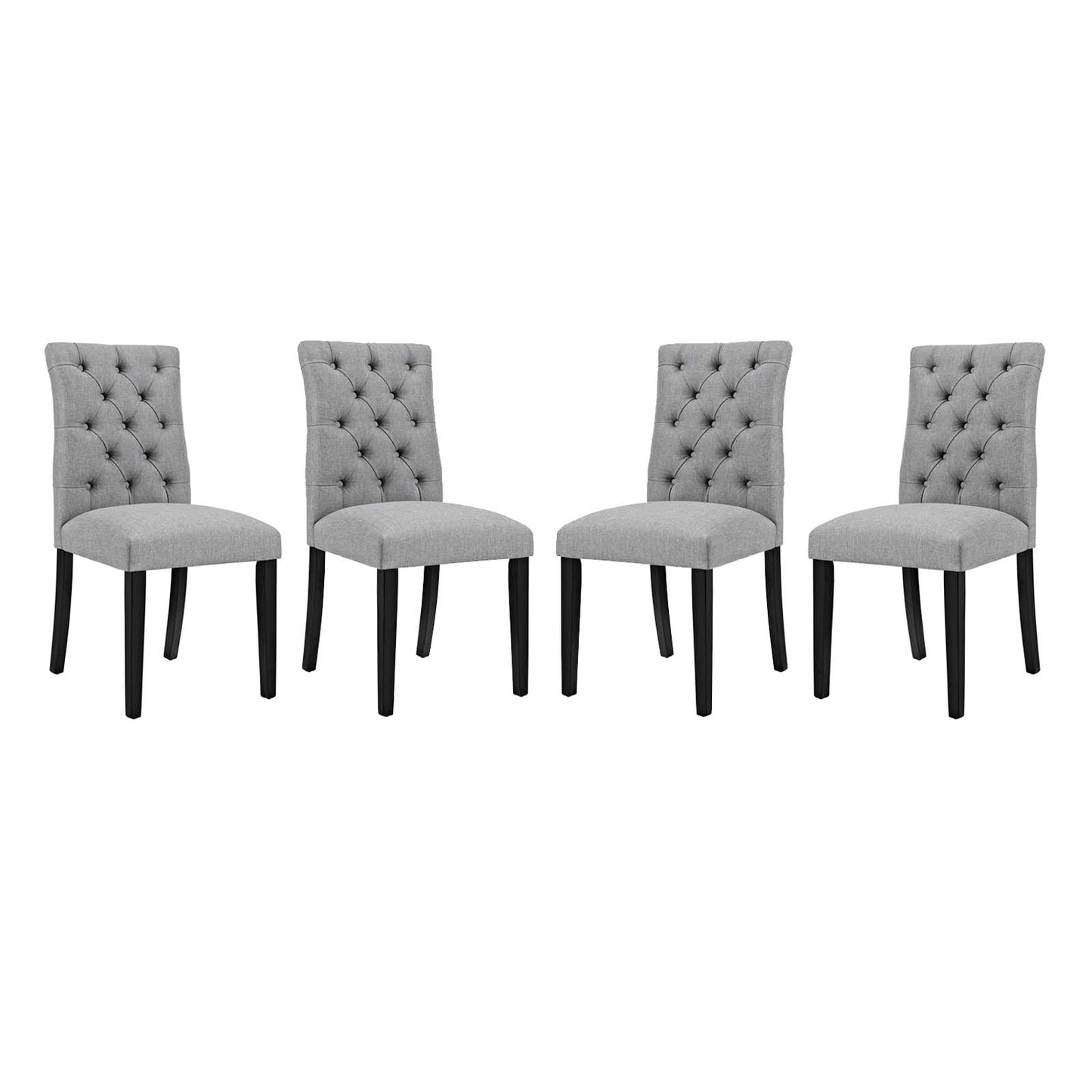 Duchess Fabric Dining Chair Set of 4 by Modway