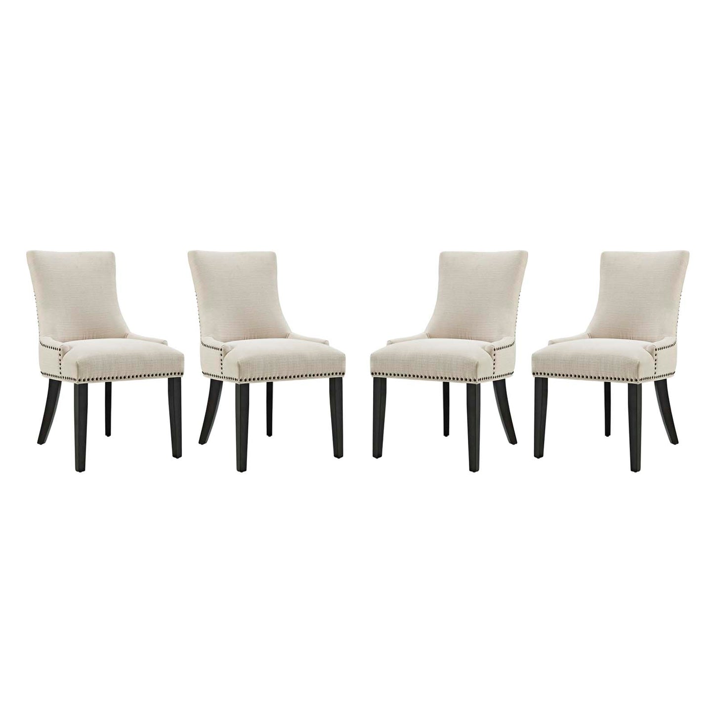 Marquis Fabric Dining Chair Set of 4 by Modway