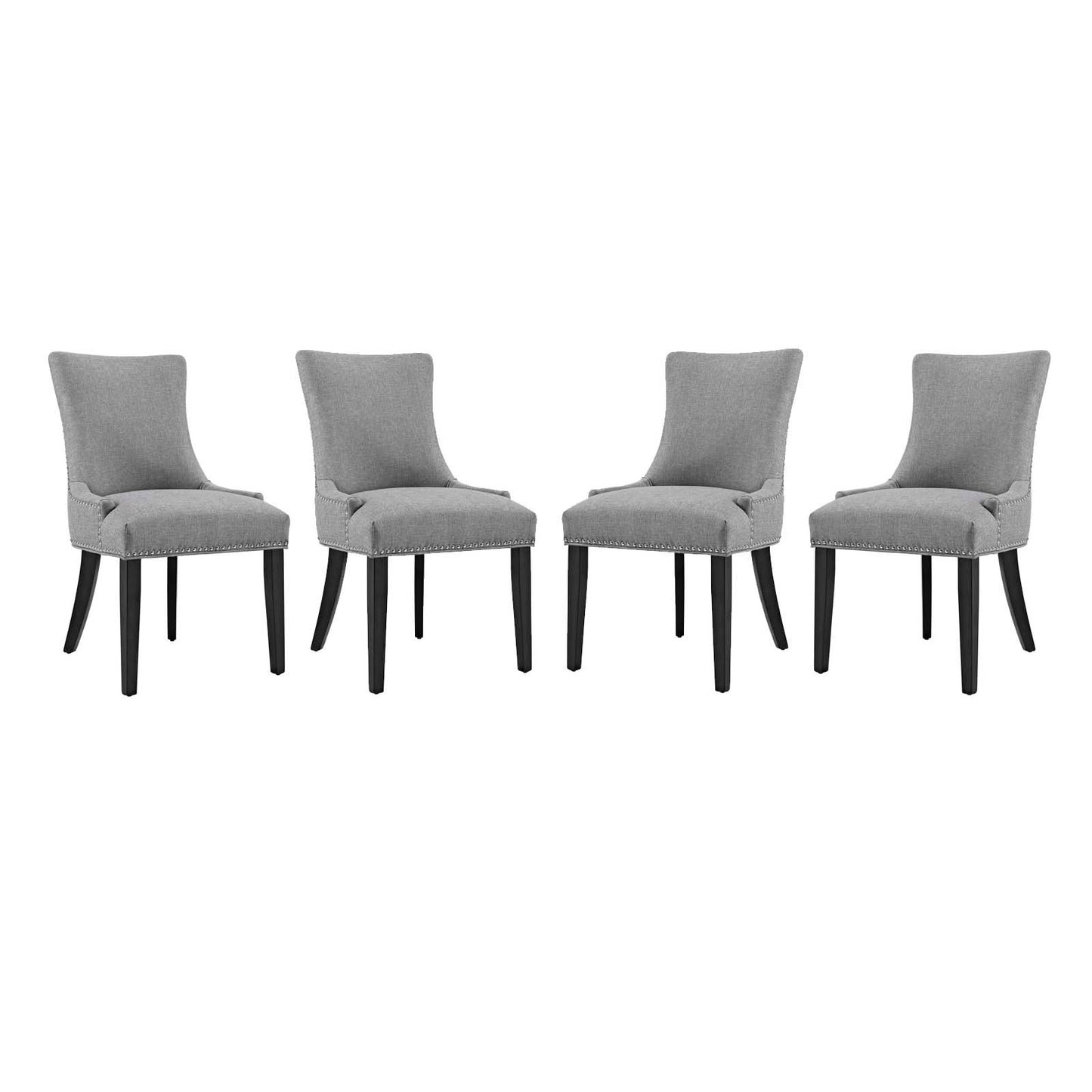 Marquis Fabric Dining Chair Set of 4 by Modway