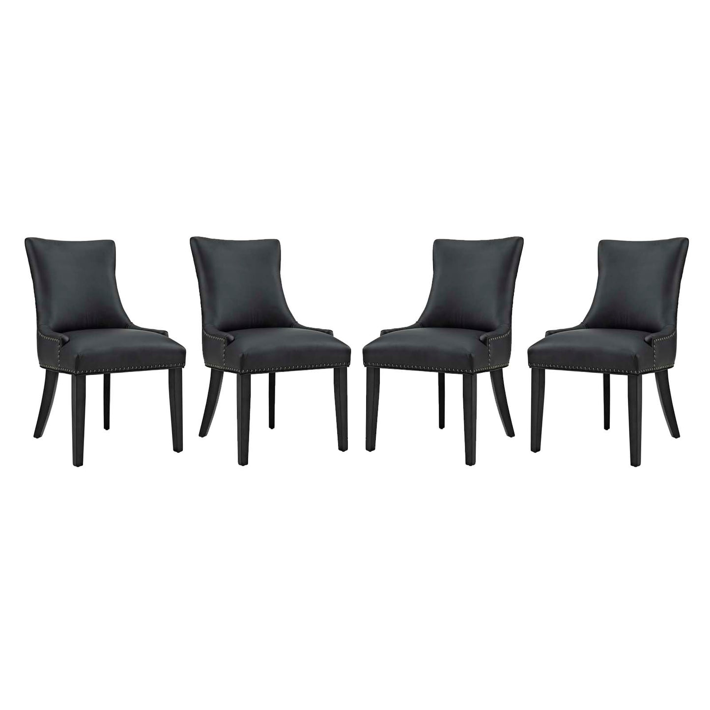 Marquis Faux Leather Dining Chair Set of 4 by Modway