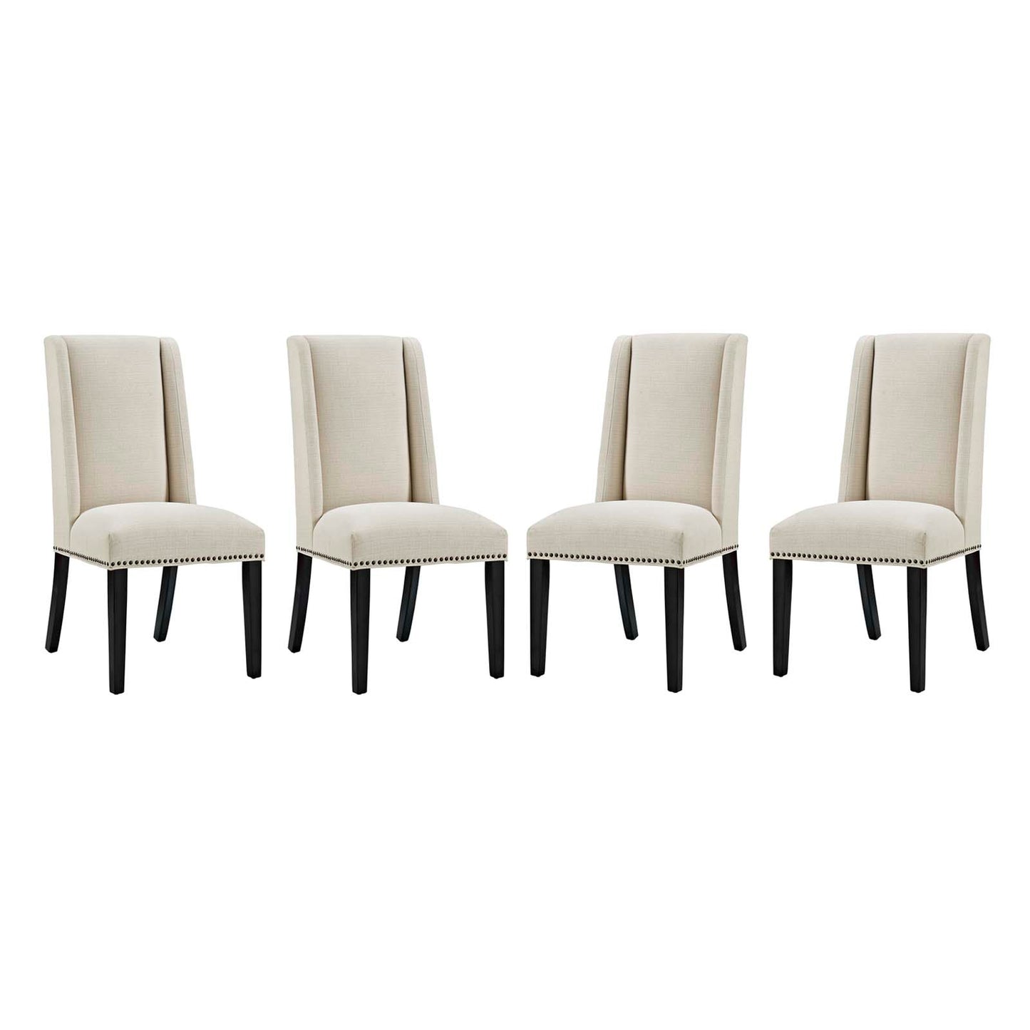 Baron Fabric Dining Chair Set of 4 by Modway