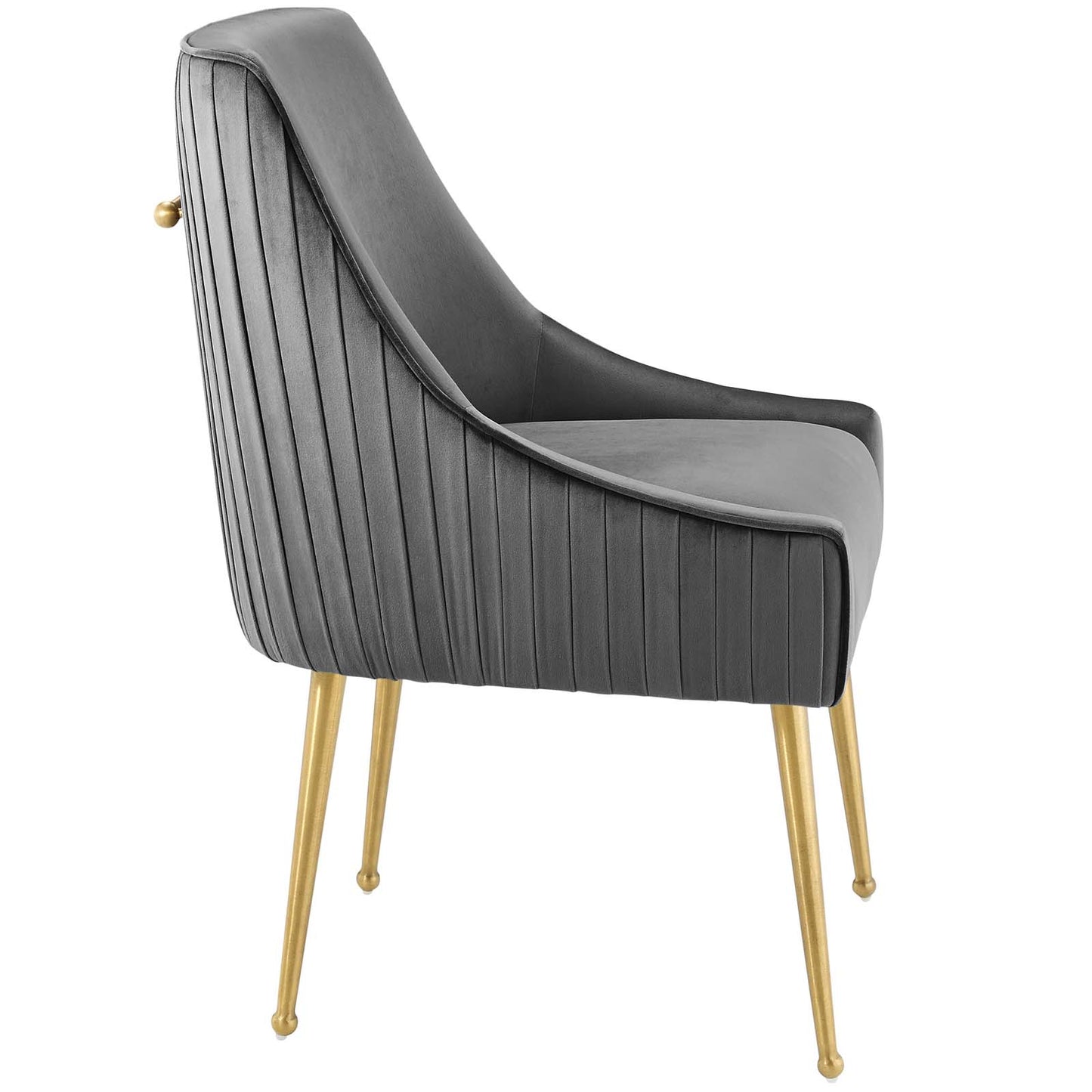 Discern Pleated Back Upholstered Performance Velvet Dining Chair by Modway