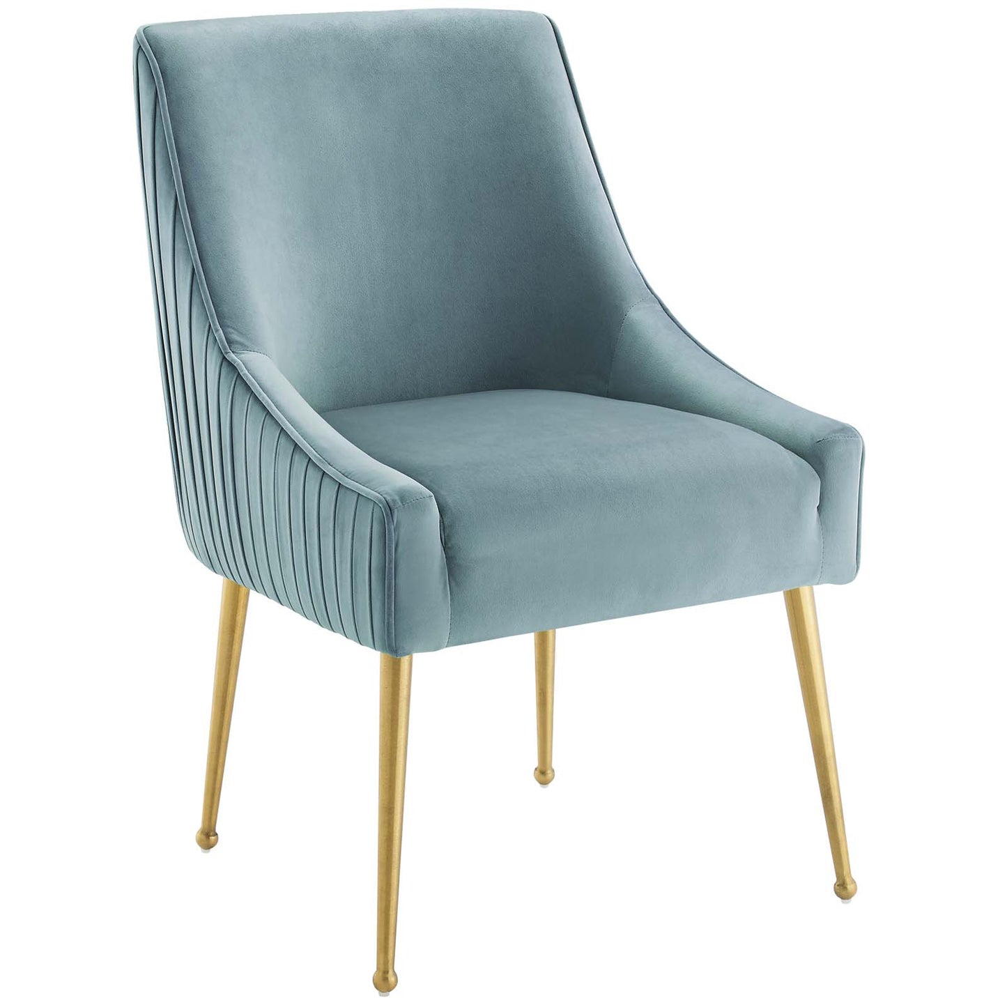 Discern Pleated Back Upholstered Performance Velvet Dining Chair by Modway