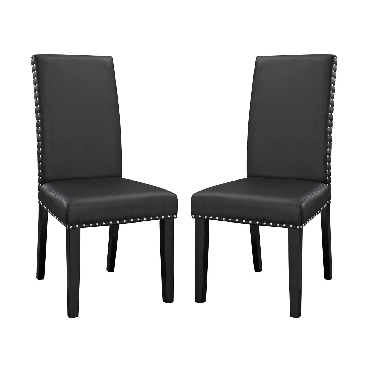 Parcel Vinyl Dining Side Chair Set of 2 by Modway