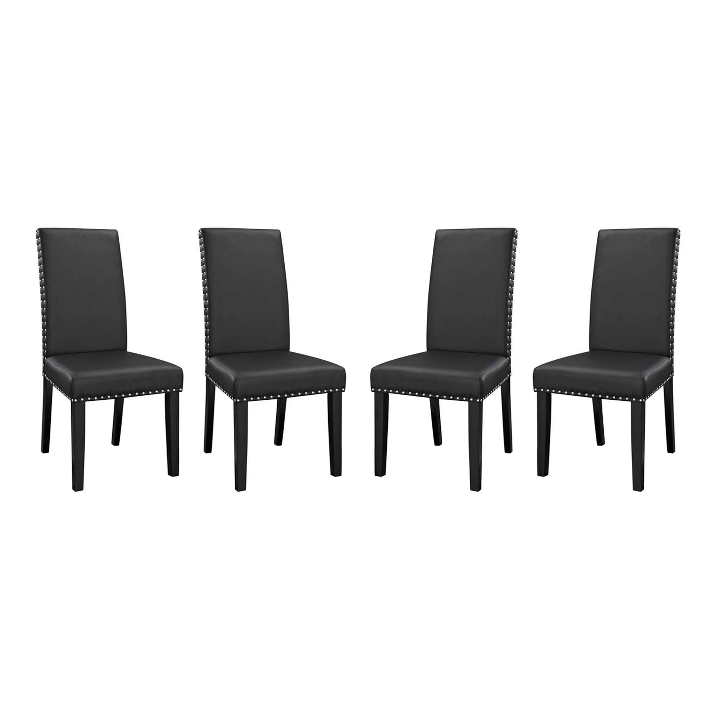 Parcel Vinyl Dining Side Chair Set of 4 by Modway