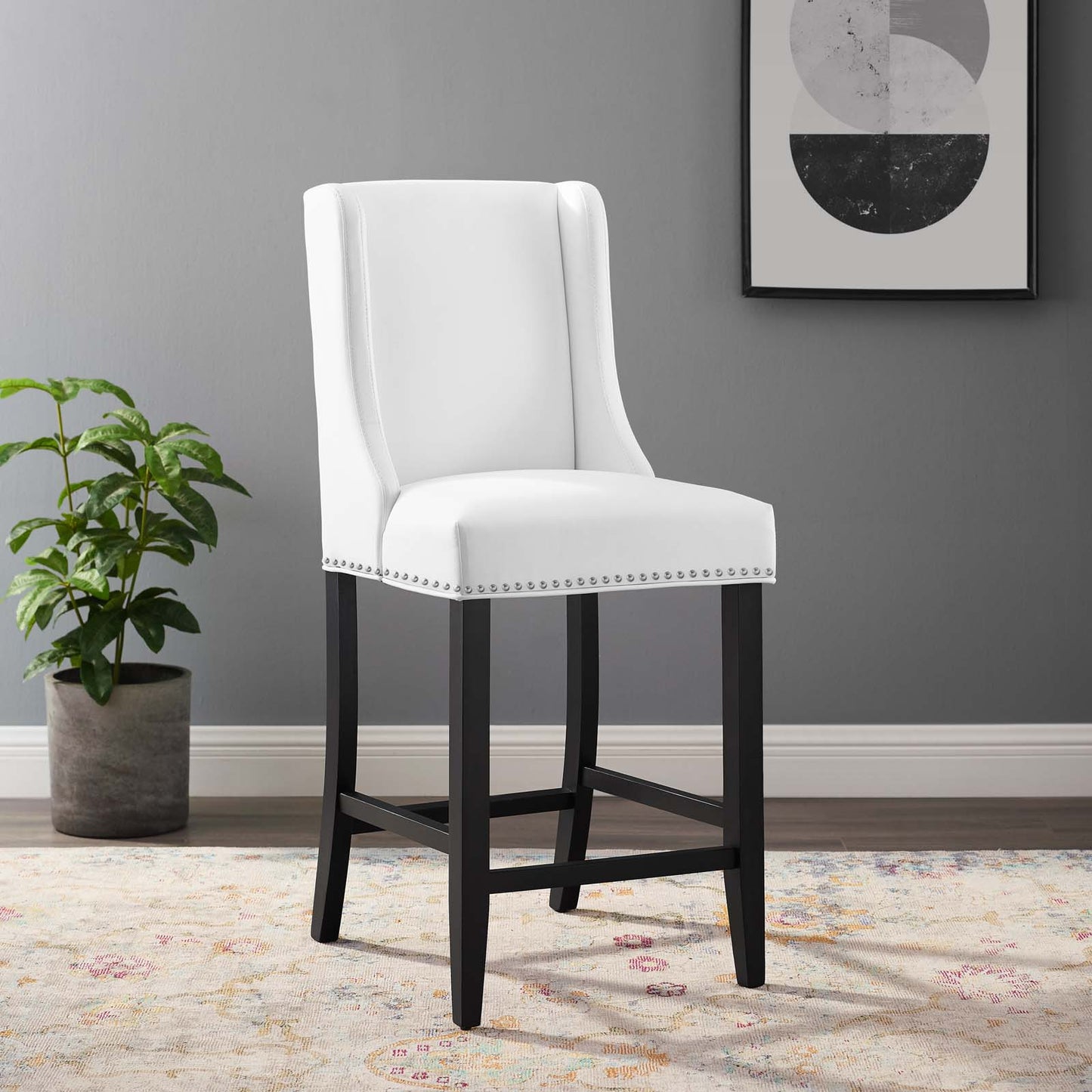 Baron Faux Leather Counter Stool by Modway