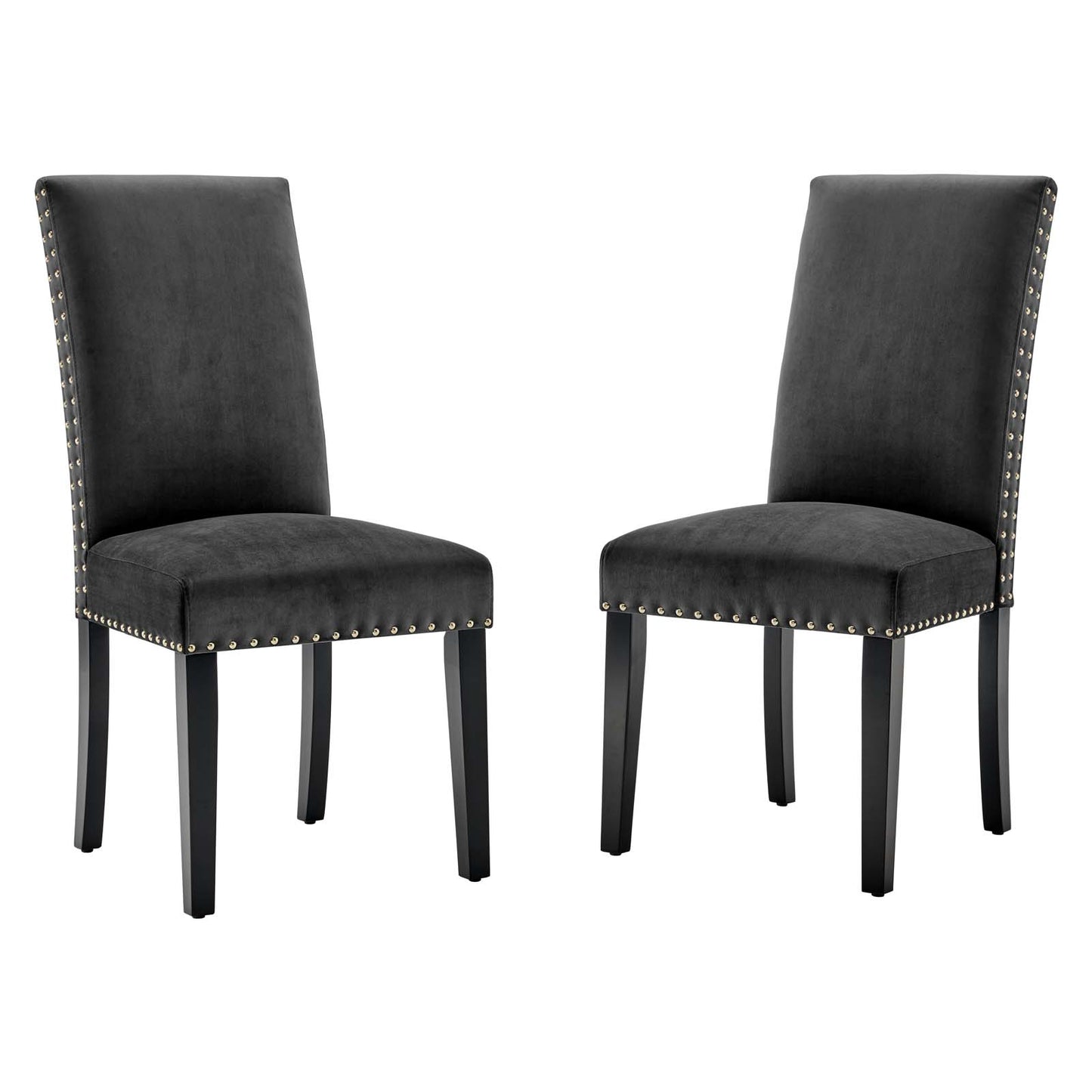 Parcel Performance Velvet Dining Side Chairs Set of 2 by Modway