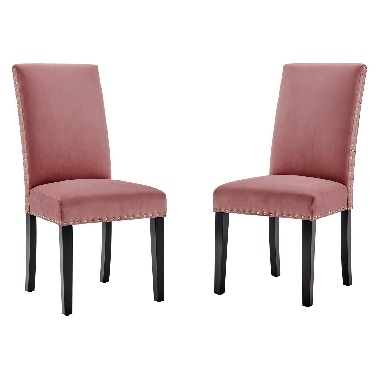 Parcel Performance Velvet Dining Side Chairs Set of 2 by Modway