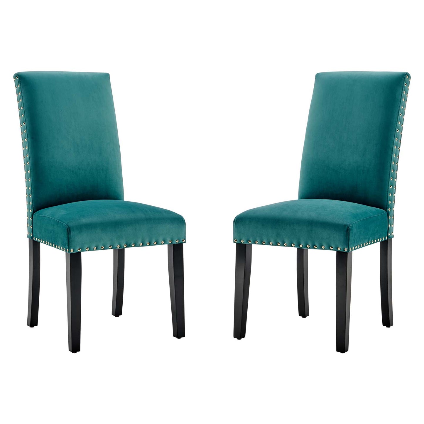 Parcel Performance Velvet Dining Side Chairs Set of 2 by Modway