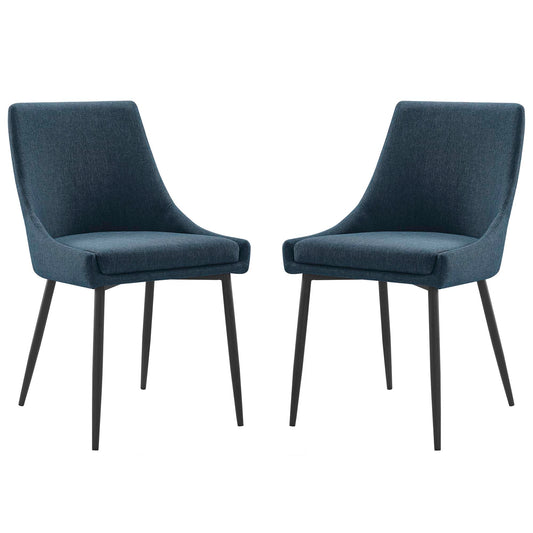 Viscount Upholstered Fabric Dining Chairs Set of 2 by Modway