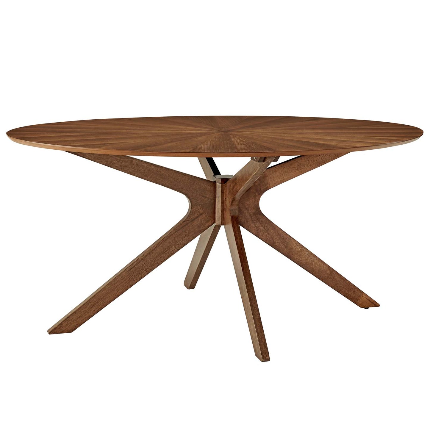 Crossroads 63" Oval Wood Dining Table by Modway