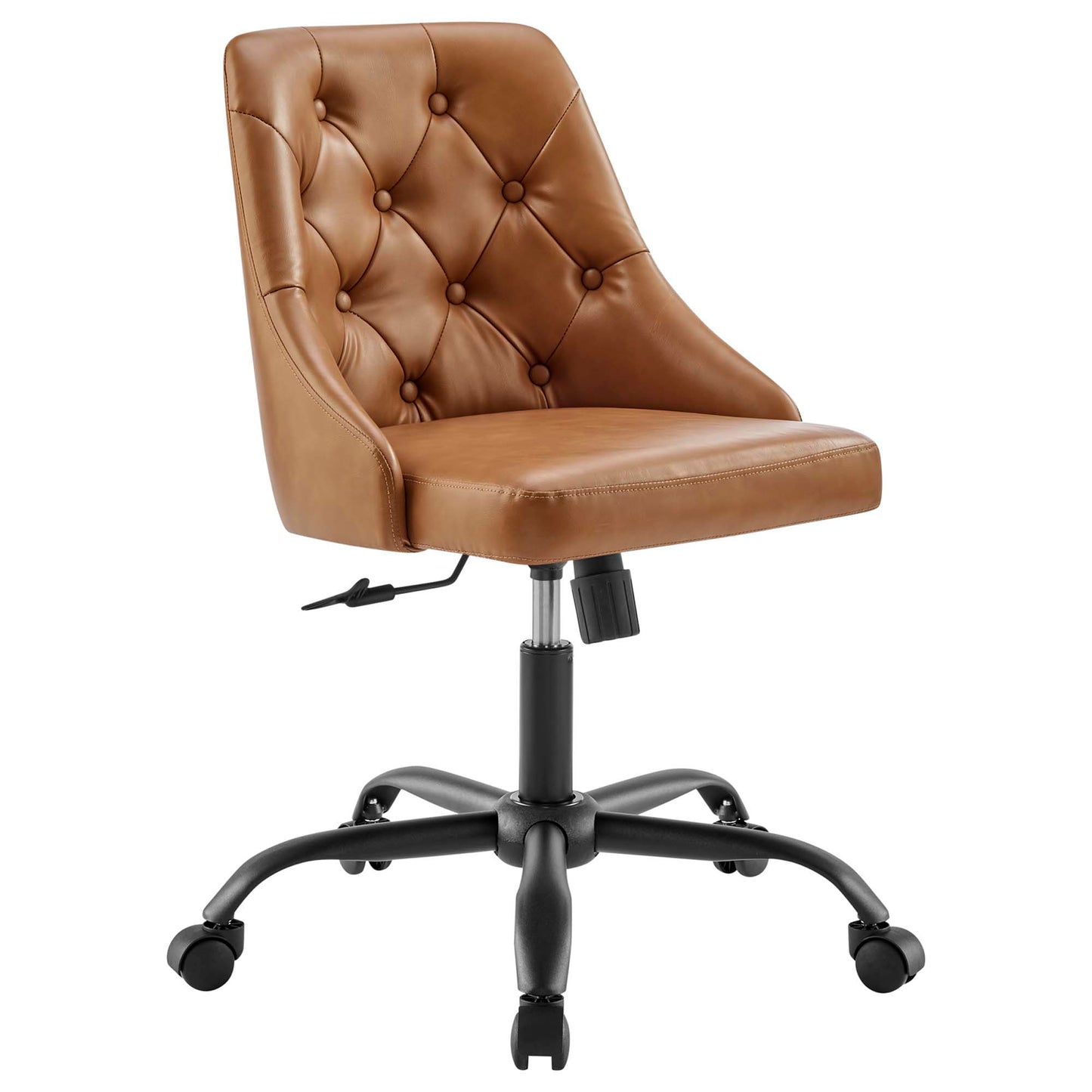 Distinct Tufted Swivel Vegan Leather Office Chair by Modway