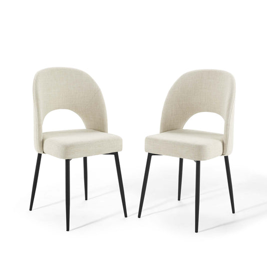 Rouse Upholstered Fabric Dining Side Chair Set of 2 by Modway