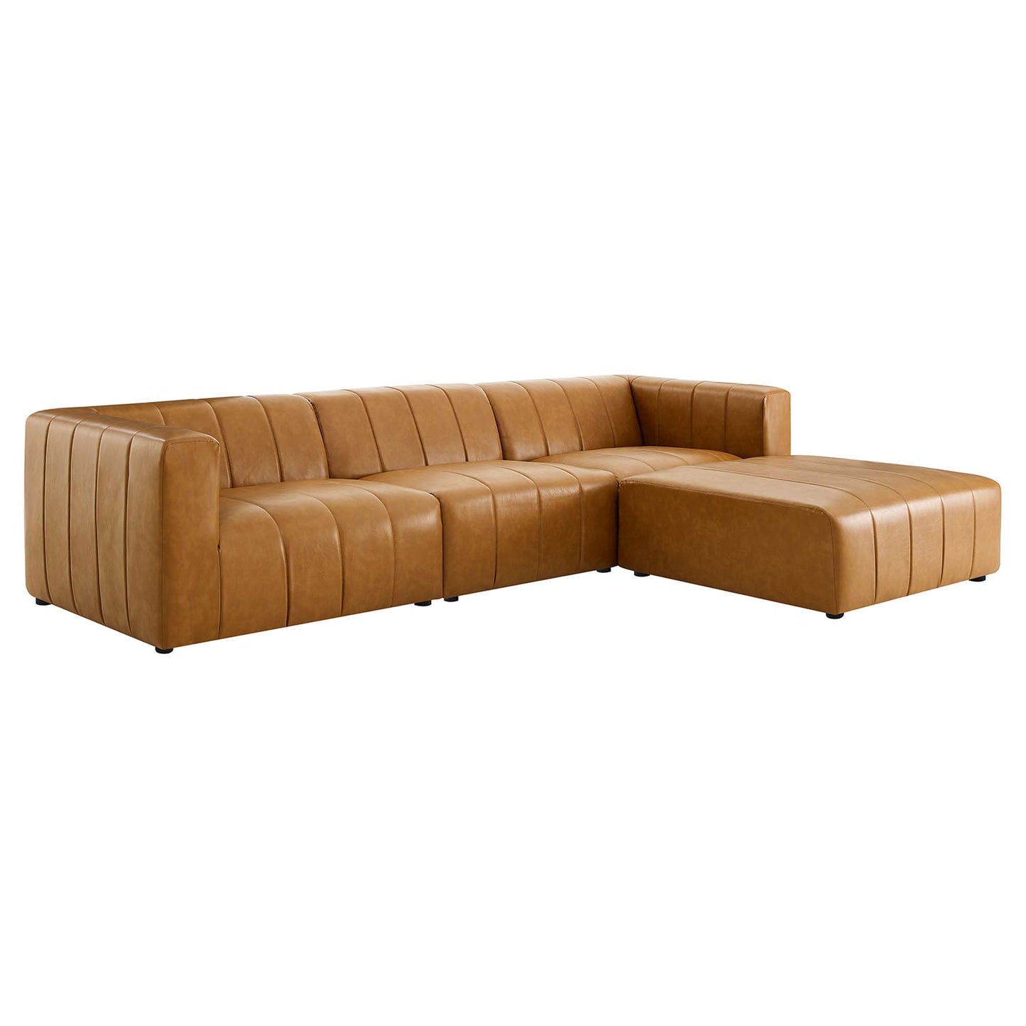 Bartlett 4-Piece Vegan Leather Sectional Sofa by Modway