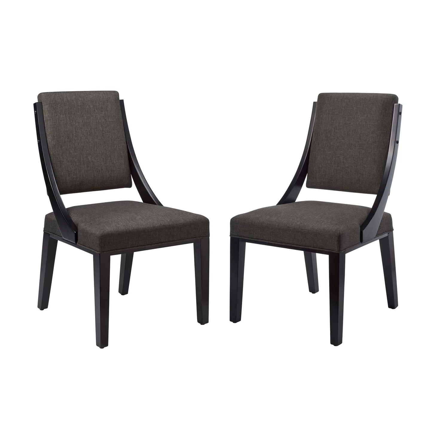 Cambridge Upholstered Fabric Dining Chairs Set of 2 by Modway