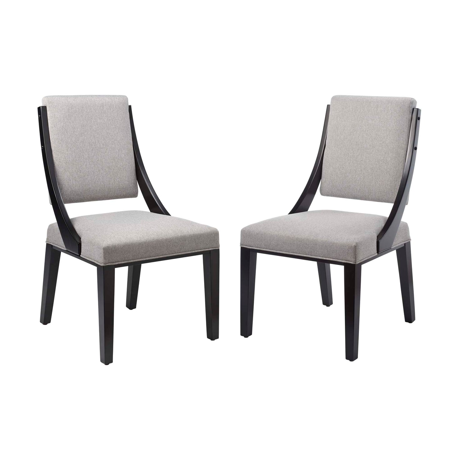 Cambridge Upholstered Fabric Dining Chairs Set of 2 by Modway