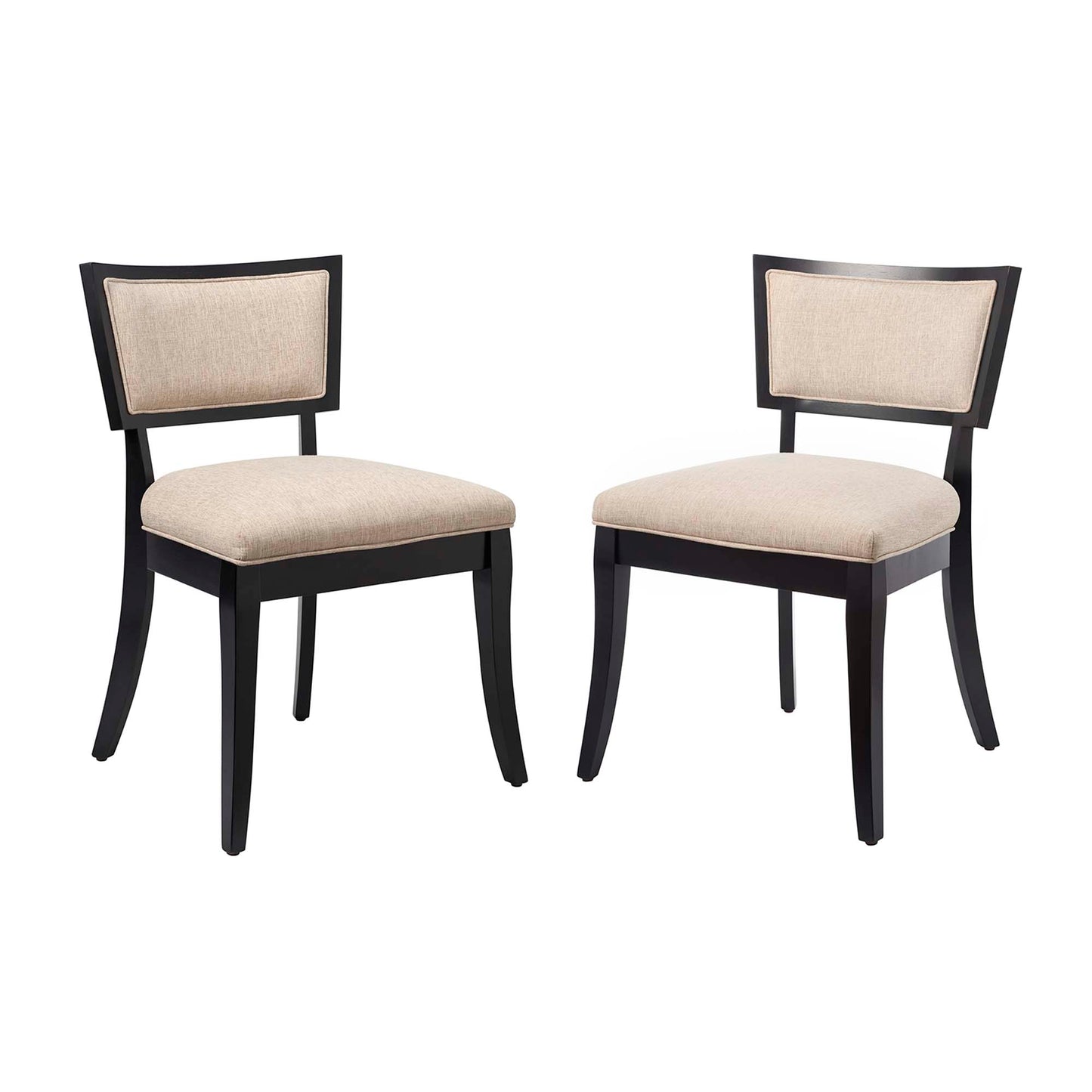 Pristine Upholstered Fabric Dining Chairs Set of 2 by Modway