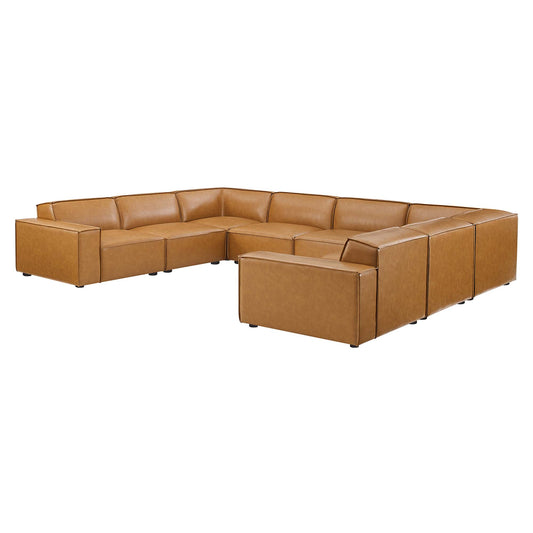 Restore 8-Piece Vegan Leather Sectional Sofa by Modway